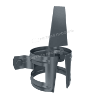 Держатель трубы на дерево Ø 90 мм, Металл Профиль, GS lite, PE, RAL 7024