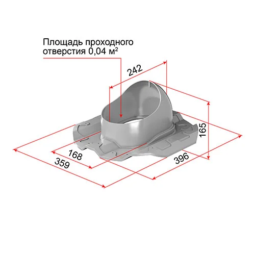 Технониколь проходной элемент, Prof-20 зеленый