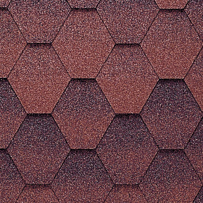 Битумная черепица, Katepal, Jazzy цвет: красный, 3 м² / уп.