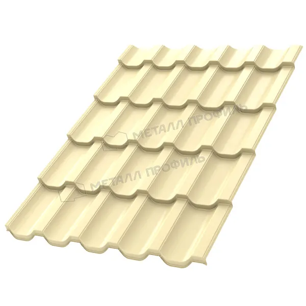 Металлочерепица МП, Трамонтана S 0.5 мм, NormanMP, RAL 1014