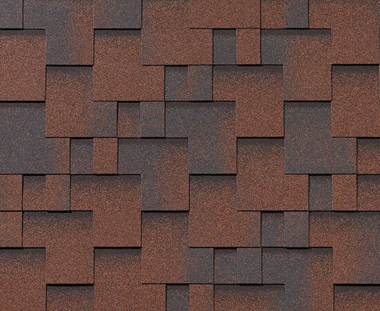 Битумная черепица RoofShield, Классик, модерн цвет: медный, 3 м² / уп.