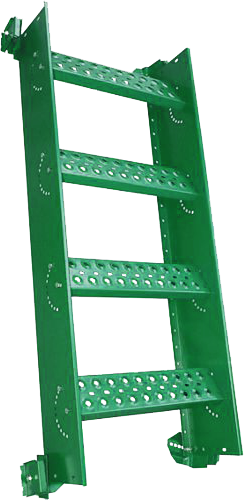 Лестница кровельная маршевая Roofsystems Prestige Next фальц, 1000 мм, L=1200 мм, RAL 6005