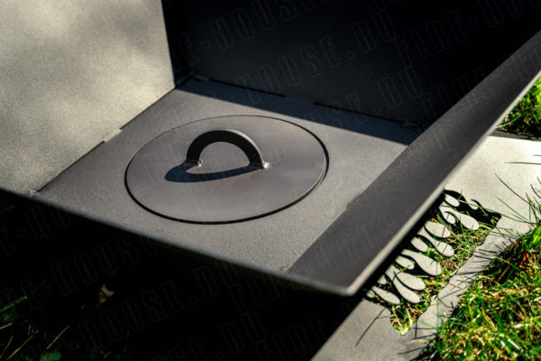 Костровая чаша Дачная 500х500 мм, H=200 мм, сталь 2 мм