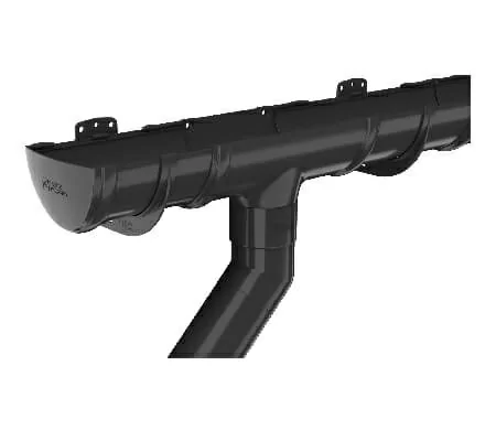 Колено трубы 135°, Технониколь пвх, стандарт Ø 82 мм, цвет: черный