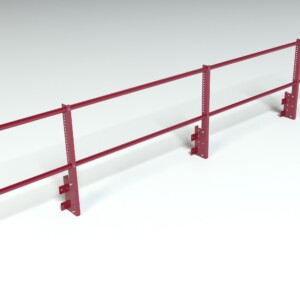 Ограждение кровельное на парапет Roofsystems Econom, H=600 мм RAL 3005, L=3000 мм