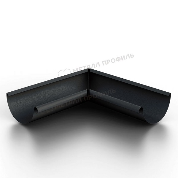 Угол желоба внутренний 90°, Ø125 мм, Металл Профиль Foramina Freeze, DarkBrown