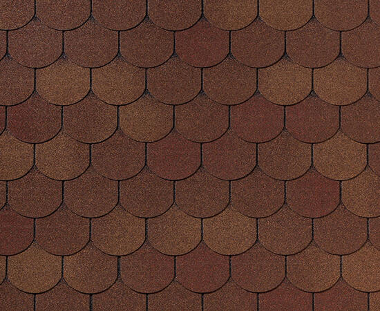 Битумная черепица RoofShield, Фемили Lite, готик цвет: осенний, 3 м² / уп.