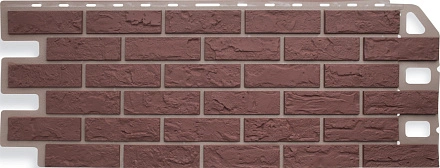 Фасадные панели Альта Профиль, Кирпич, 1140 х 480 мм цвет: красный