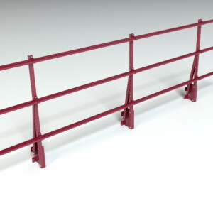Ограждение кровельное на парапет Roofsystems Prestige, H=900 мм RAL 3005, L=3000 мм