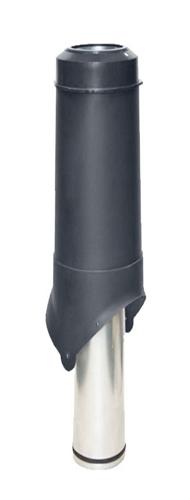 Вентиляционный выход Krovent Pipe-VT IS 125/700 мм серый