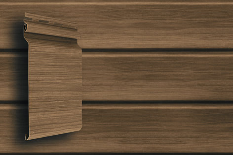 Сайдинг Grand Line, Natural-брус, L=3000 мм серия Design Tundra, цвет: кедр