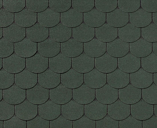 Битумная черепица RoofShield, Фемили Lite, готик цвет: зеленый, 3 м² / уп.