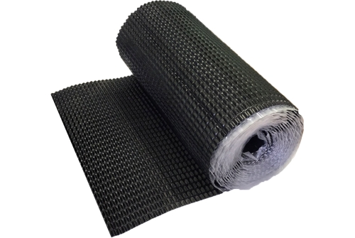 Лента для примыкания гофрированная алюминиевая Optima, 280х5000 мм, цвет: черный