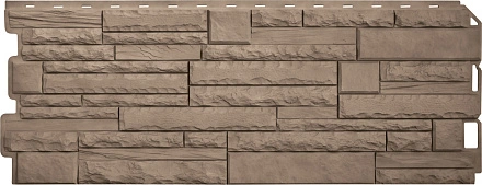 Фасадные панели Альта Профиль, Камень скалистый ЭКО, 1170 х 450 мм цвет: бежевый