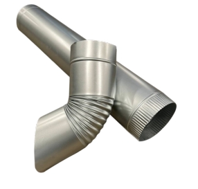 СЗ Антивандальный комплект труба 1250 мм + отлив Ø 216 мм 0.7 мм, Zn, без цвета