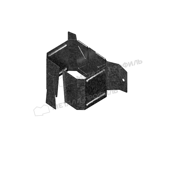 Держатель трубы на дерево, Металл Профиль Бюджет, Ø76х102 мм, Zn