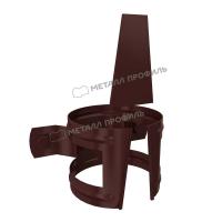 Держатель трубы на кирпич Ø 90 мм, Металл Профиль, GS lite, PE, RAL 8017