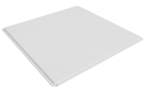 Потолочная кассета Grand Line, Line, открытого типа, 595х595 мм глянцевая, 0.3 мм, Zn, без цвета