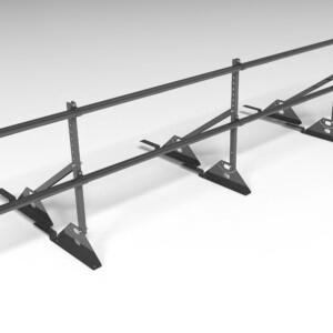 Ограждение кровельное для композитной черепицы Roofsystems Prestige композит, H=600 мм RAL 7024, L=3000 мм