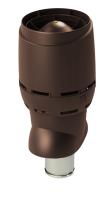 FLOW XL Вентиляционный выход + колпак, VILPE 160Р/300/500 мм, коричневый