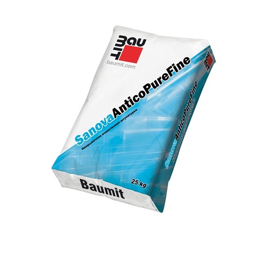 Штукатурка известковая Baumit Sanova AnticoPure Fine, 25 кг