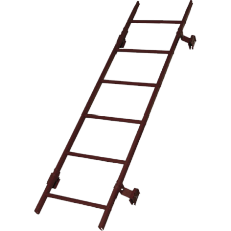 Лестница кровельная для фальцевой кровли Roofsystems Prestige 400 фальц, L=1800 мм RAL 8017