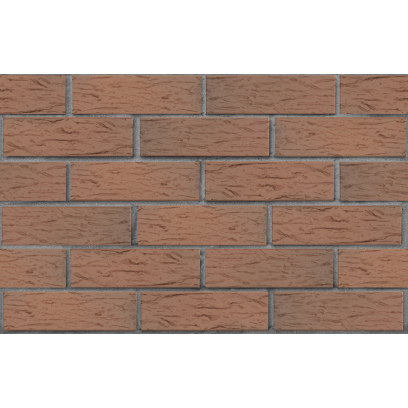 Кирпич облицовочный керамический ЛСР, 1НФ пустотелый, цвет: светло-коричневый Флеш Ультра, рустик, М175, 250х120х65 мм