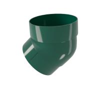 Колено трубы 45° пвх, Grand Line Ø 87 мм, цвет: зеленый