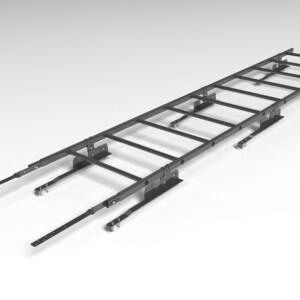 Лестница кровельная для натуральной черепицы Roofsystems Prestige 400 натур, L=3000 мм RAL 7024