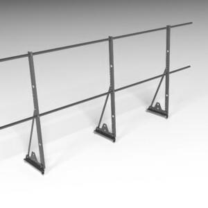 Ограждение кровельное, универсальное Roofsystems Econom Smart, H=1200 мм RAL 7016, L=3000 мм