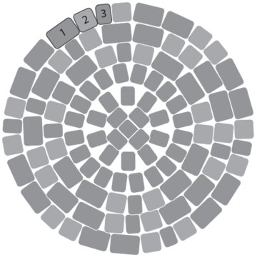 Тротуарная плитка SteinRus Инсбрук Альт 40 мм 118/178 х 88/118 мм, цвет: оранжевый