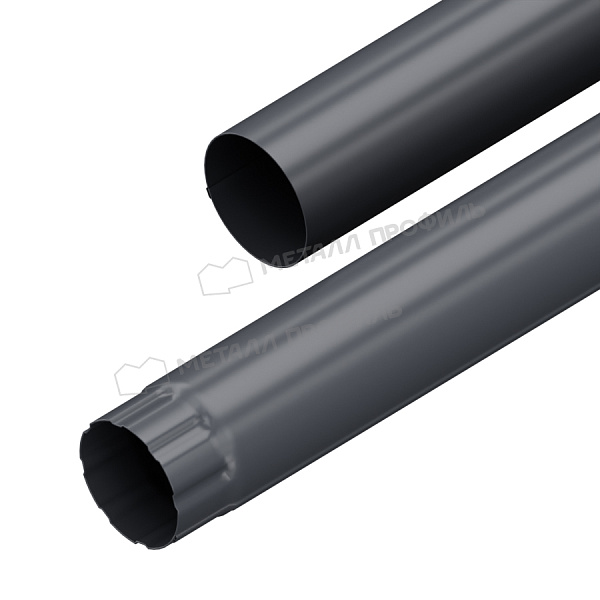 Труба водосточная Ø90 мм, Металл Профиль, GS lite, L=3000 мм, PE, RAL 7024