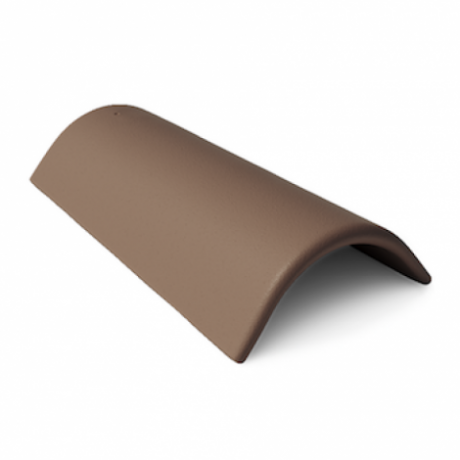 Коньковая черепица Braas Таунус 450х250 мм цвет: темно-коричневый