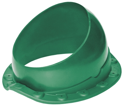 Основание для вент. трубы Krovent Base-VT Wave под монтеррей, 125/150 мм зеленый