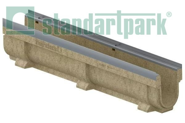 Лоток водоотводный Standartpark, CompoMax Drive DN100, h210, П-3, арт: 70076