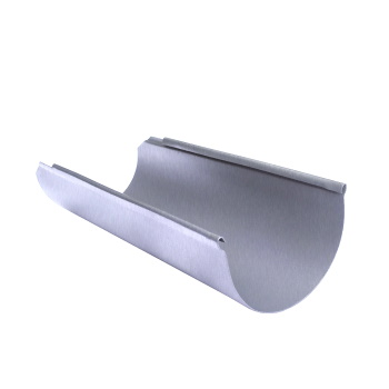 Желоб водосточный Ø 125 мм, L=3000 мм 0.5 мм, Zn, без цвета