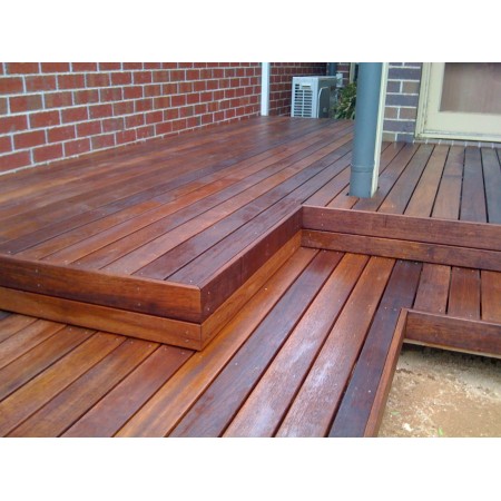 Террасная доска Мербау 120 мм, гладкая / антислип