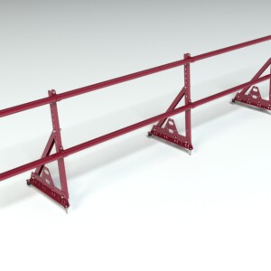 Ограждение кровельное, универсальное Roofsystems Prestige Next, H=600 мм RAL 7046, L=3000 мм