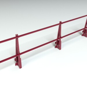 Ограждение кровельное на парапет Roofsystems Elite, H=600 мм RAL 3009, L=3000 мм