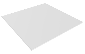 Потолочная кассета алюминиевая Grand Line, Board, открытого типа, 595х595 мм глянцевая, 0.3 мм, Al, серебристый