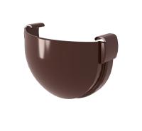 Заглушка желоба пвх, Grand Line дизайн  Ø 135 мм, цвет: шоколадный