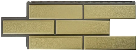 Фасадные панели Альта Профиль, Венецианский камень, 1260 х 450 мм цвет: песчаный