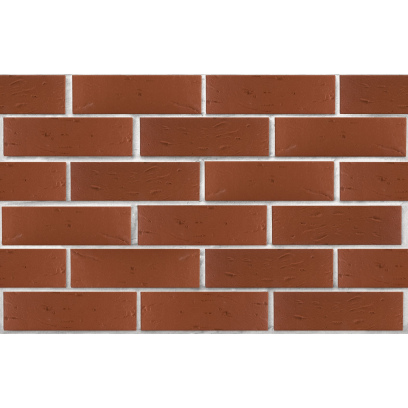 Кирпич облицовочный керамический ЛСР, 1НФ пустотелый, цвет: темно-красный, рустик, М175, 250х120х65 мм