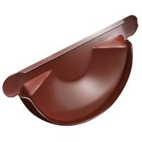 Заглушка желоба универсальная, Grand Line Ø 125 мм, PU, RAL 8004