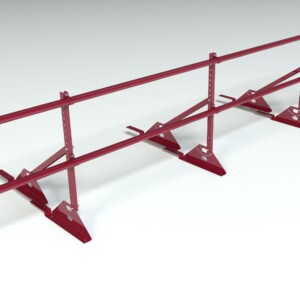 Ограждение кровельное для композитной черепицы Roofsystems Prestige композит, H=600 мм RAL 3005, L=3000 мм