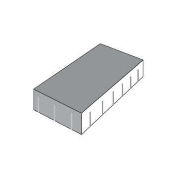Тротуарная плитка SteinRus Парк Плейс 80 мм 600х300 мм, цвет: актау
