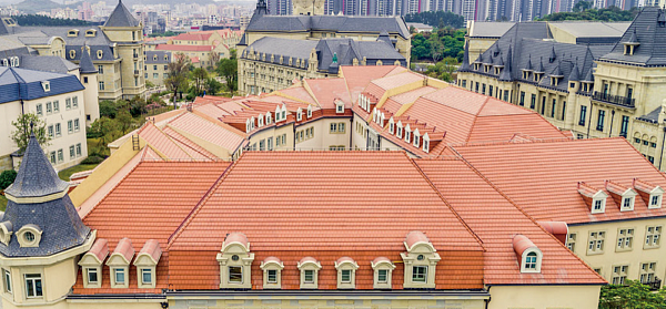Керамическая черепица Rongguan Flat, цвет: киноварь