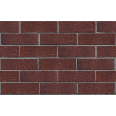 Кирпич облицовочный клинкерный ЛСР, 0.71НФ пустотелый, Порту темно-красный с бордовым песком, винтаж, М300, 250х85х65 мм