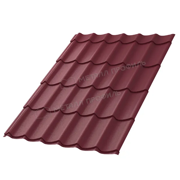 Металлочерепица МП, Ламонтерра X 0.5 мм, VikingMP E, RAL 3005