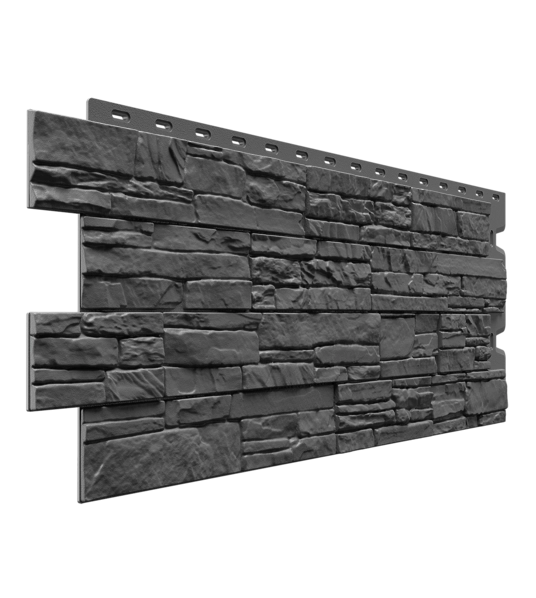 Фасадные панели Docke Алтай, 1196х426 мм Standart, цвет: графит